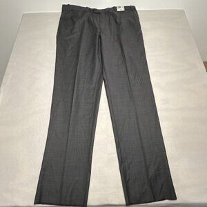 Peter Millar 100%‎ Wool Dress Pants SB Flynn 50R 44W Flat Front Gray NWT $845.00